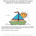 Sailboat by TeachersParadise Paint by Numbers for Crayola Sailboat by TeachersParadise Paint by Numbers for Crayola